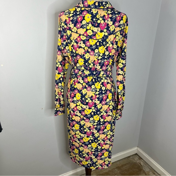 Modcloth NEW Size Large Pearl Snap Boho Western Floral Belted Shirt Dress H12 - Picture 9 of 9